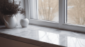 Подоконник из мрамора Bianco Carrara C