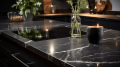 Столешница из мрамора Black Marquina (Блэк Маркина)